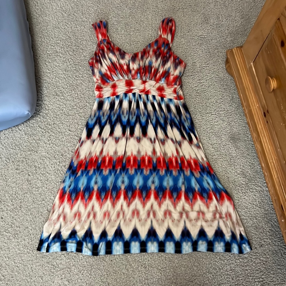 Style&Co petite dress red,white,and blue